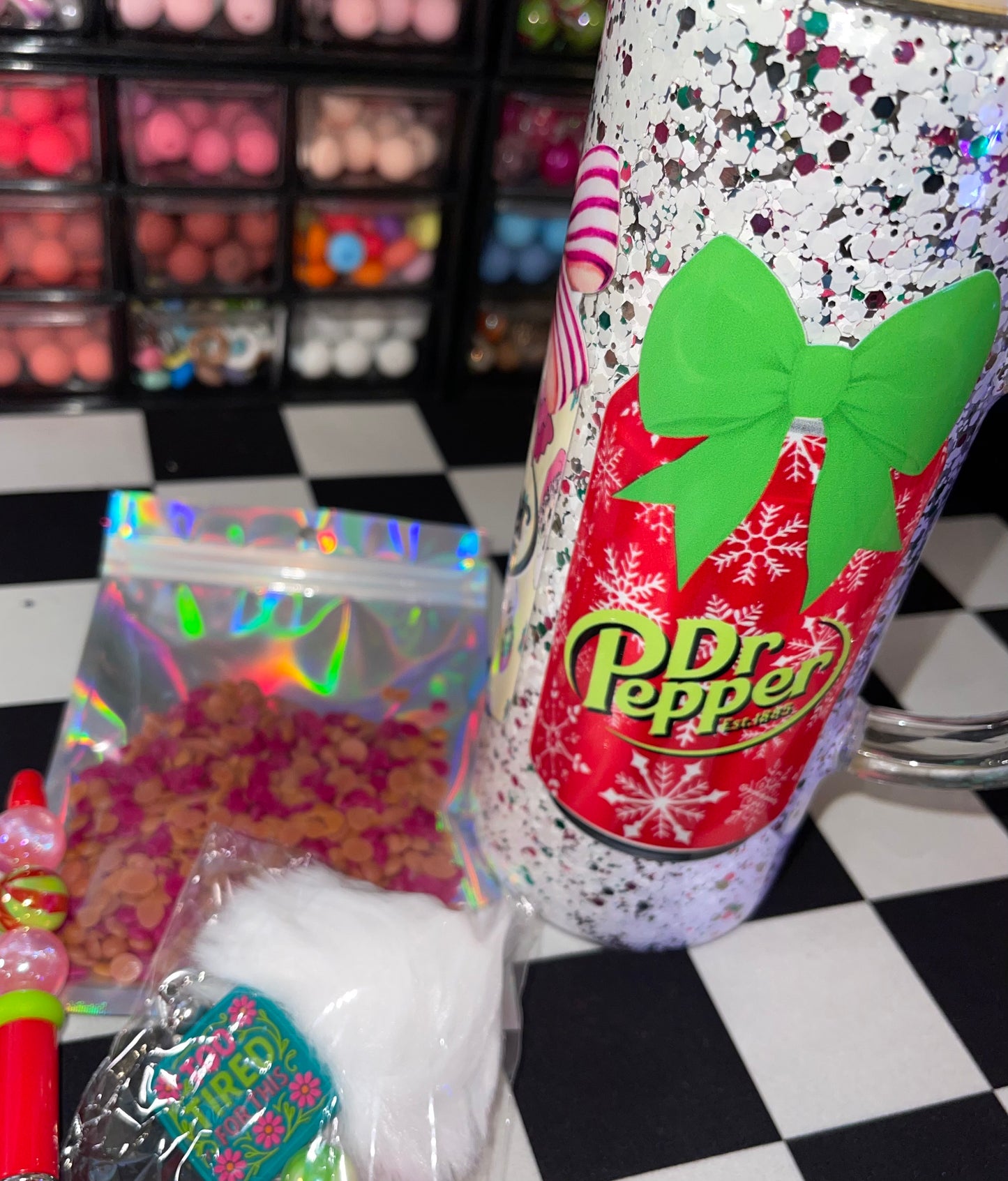 25 oz Glass with handle- Snowglobe Bundle