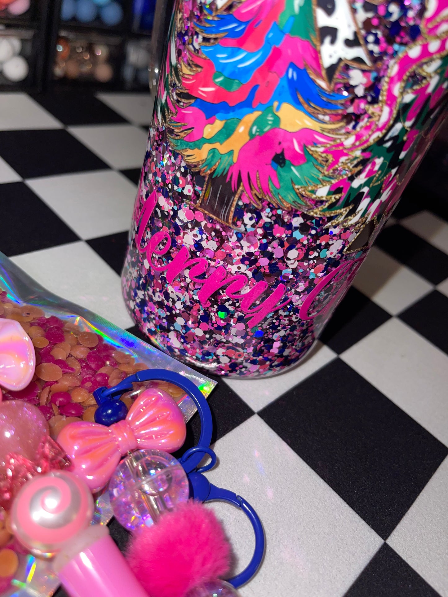 20 oz Glass with handle- Snowglobe Bundle