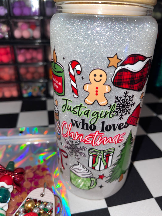 20 oz Glass with handle- Snowglobe Bundle