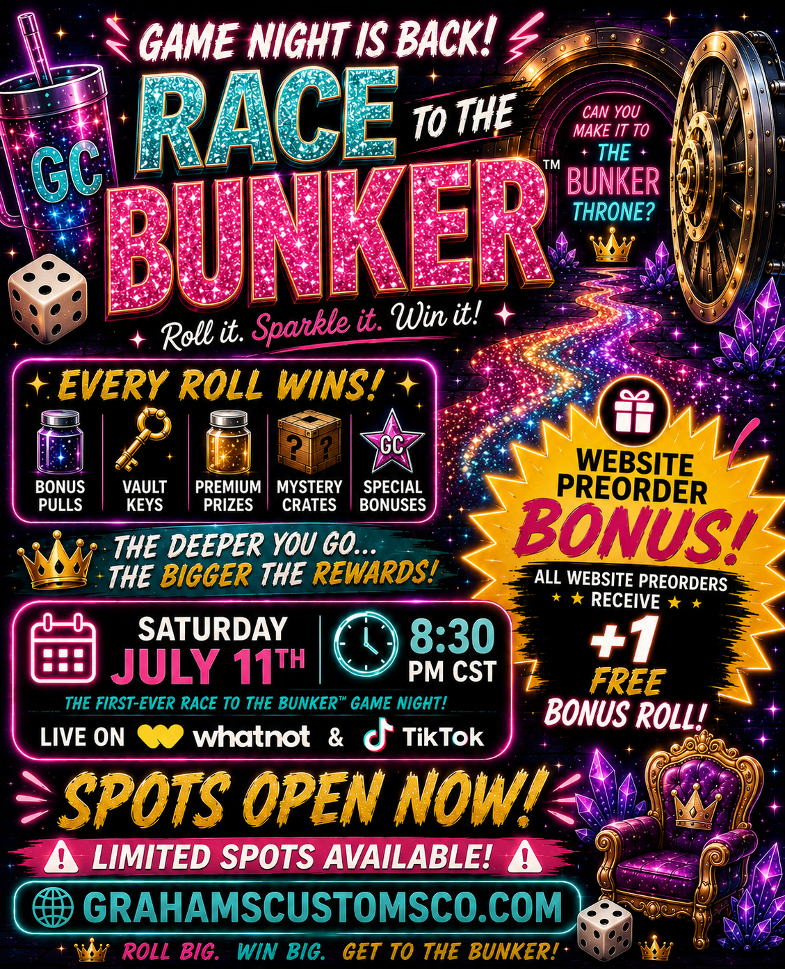 GAME NIGHT- GCC Race to the Bunker✨