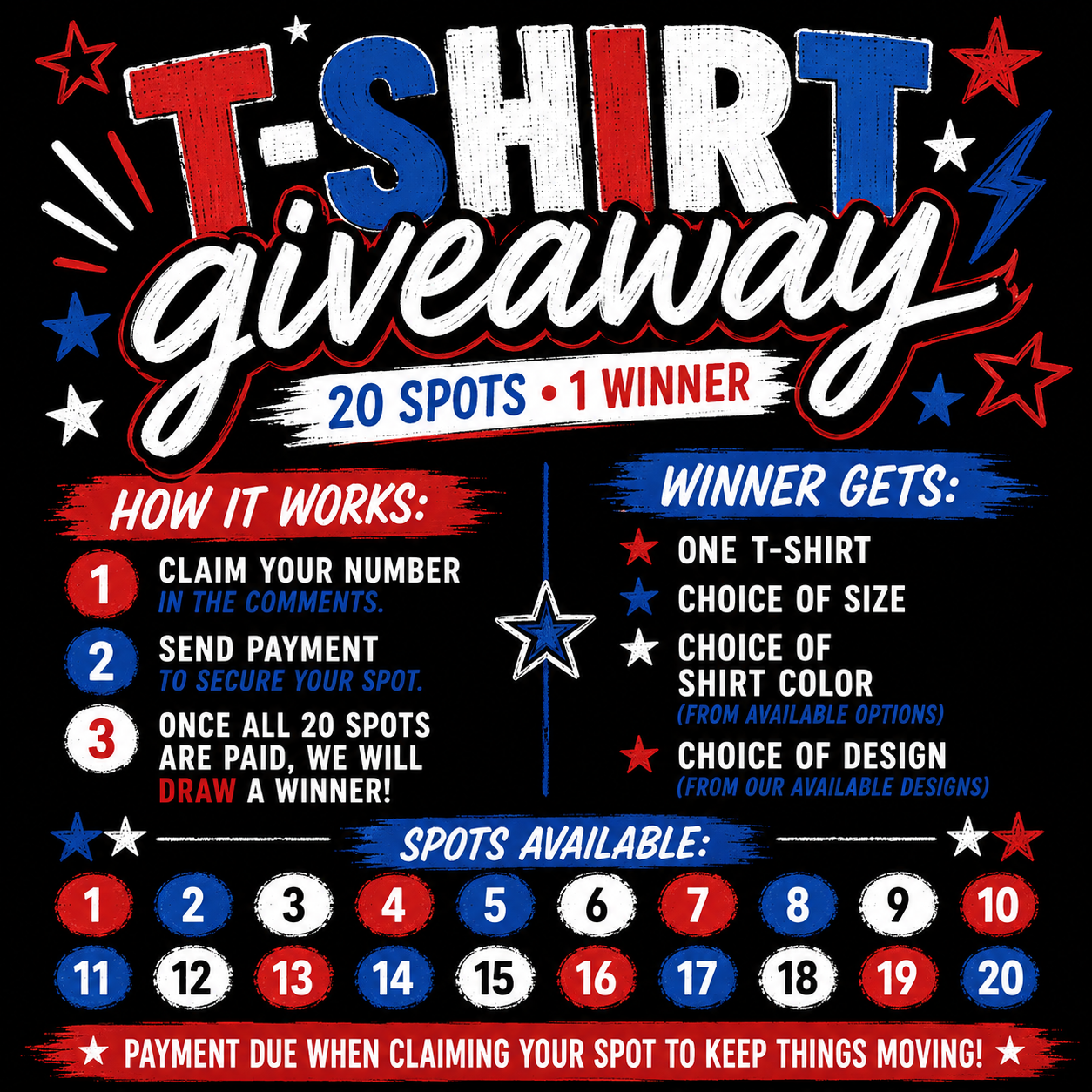 T-Shirt Raffle